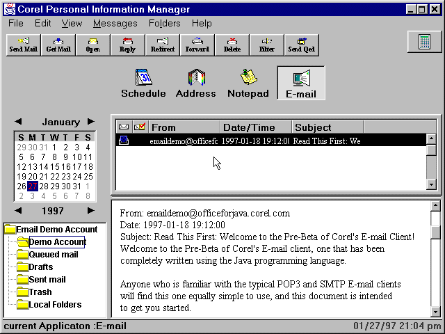 Figura 8 - - Per esempio nell'esempio cliccando su reply appare un riquadro con 2 opzioni, "Reply to Sender" e  "Reply to all" e una casella di scelta "Include Message". Selezionando la prima opzione e scegliendo di includere il messaggio, appare la Figura 9., dove appare il messaggio pronto per essere aggiornato e spedito tramite Send