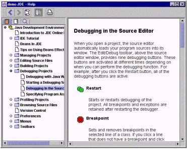 Figura 1 - Help Viewer con indice gerarchico e contenuto dell’argomento