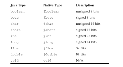 Figura 4 - Tipi primitivi tra Java e C/C++