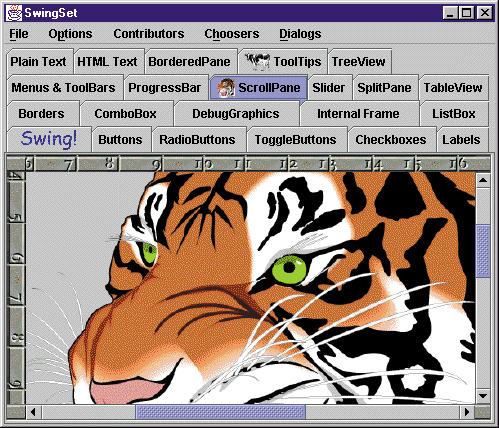 Figura 5 - Componenti scrollabili con ruler personalizzabili