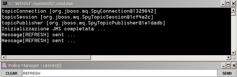 Figura 6 - Client di amministrazione della Cache