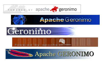 Figura 1 - Alcune proposte di logo per il progetto Geronimo; quello definitivo deve essere ancora deciso