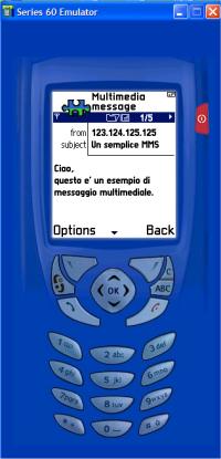 Figura 2 - La prima parte del messaggio visualizzato con Epoc 32