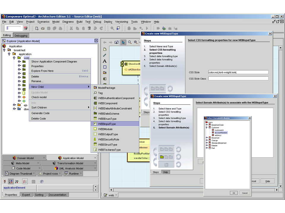 Figura 10 - Modellare una modifica sul web tier
