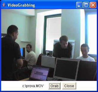 Figura 4 - Interfaccia grafica del VideoGrabber