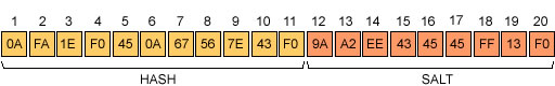 Figura 1 - Array della password criptata