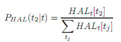Figura 5 - Calcolo della relazione probabilistica tra termini