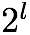 Formula - C(l,k)