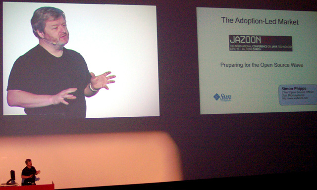 Figura 7 - Simon Phipps parla della terza ondata del software open source che impatterà sensibilmente sul sofware per il business