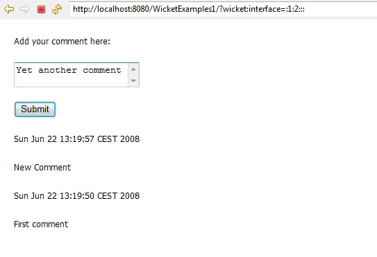 Figura 5 - Comment Page