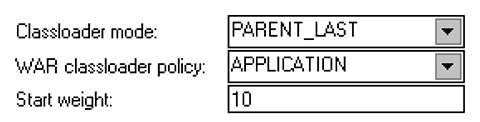 Figura 2 - Politiche di class loading per un'applicazione Java EE.
