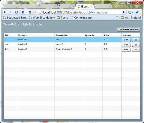 Figura 1 - Finestra principale dell'interfaccia web