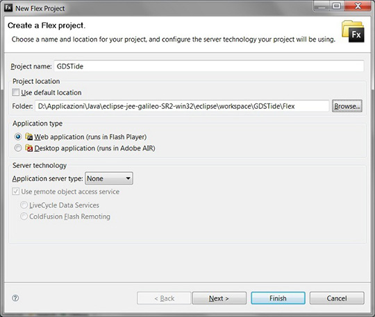 Figura 5 - Nuovo Flex Project
