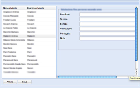 Figura 1 - Associazione tra griglia e form per la visualizzazione ed editing di dati.