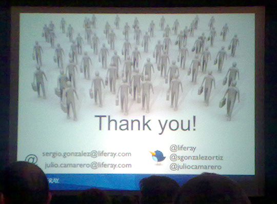 Figura 3 - La slide conclusiva di una sessione del Symposium.