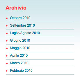 Figura 13 - Dettaglio Site Map: Archivio.
