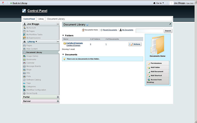 Figura 8 -  La Document Library.