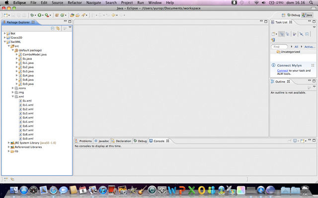 Figura 5 - Occorre creare una cartella xml dentro src. In essa salveremo i file XML.