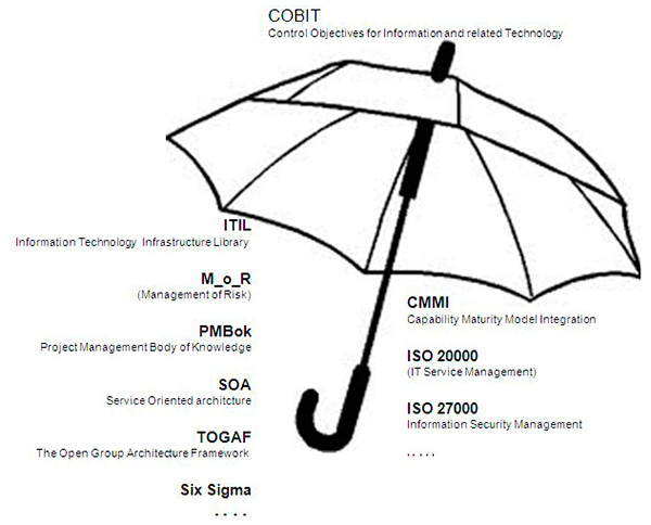 Figura 1 - L'ombrello della IT Governance.