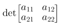 Figura 6 - Il determinante di una matrice.