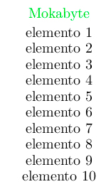 Figura 18 - Ecco come appare l'array.