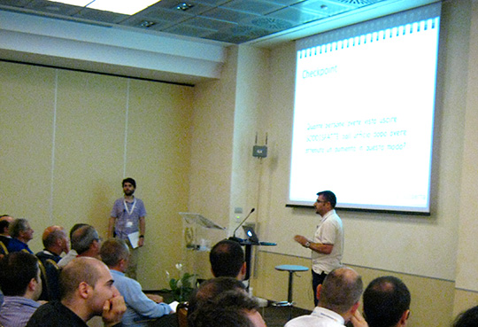 Figura 6 - Il talk di Alberto Brandolini: non perdetevi il video, quando sarà pubblicato sul sito di Better Software!.