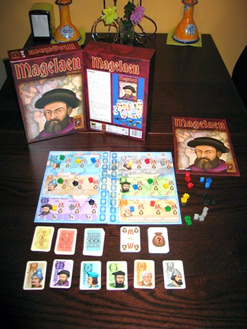 Figura 5 - Il gioco “Pizarro & Co”, conosciuto anche come “Magelaen” o “Magellan” è basato sulla meccanica di asta (auction/bidding).