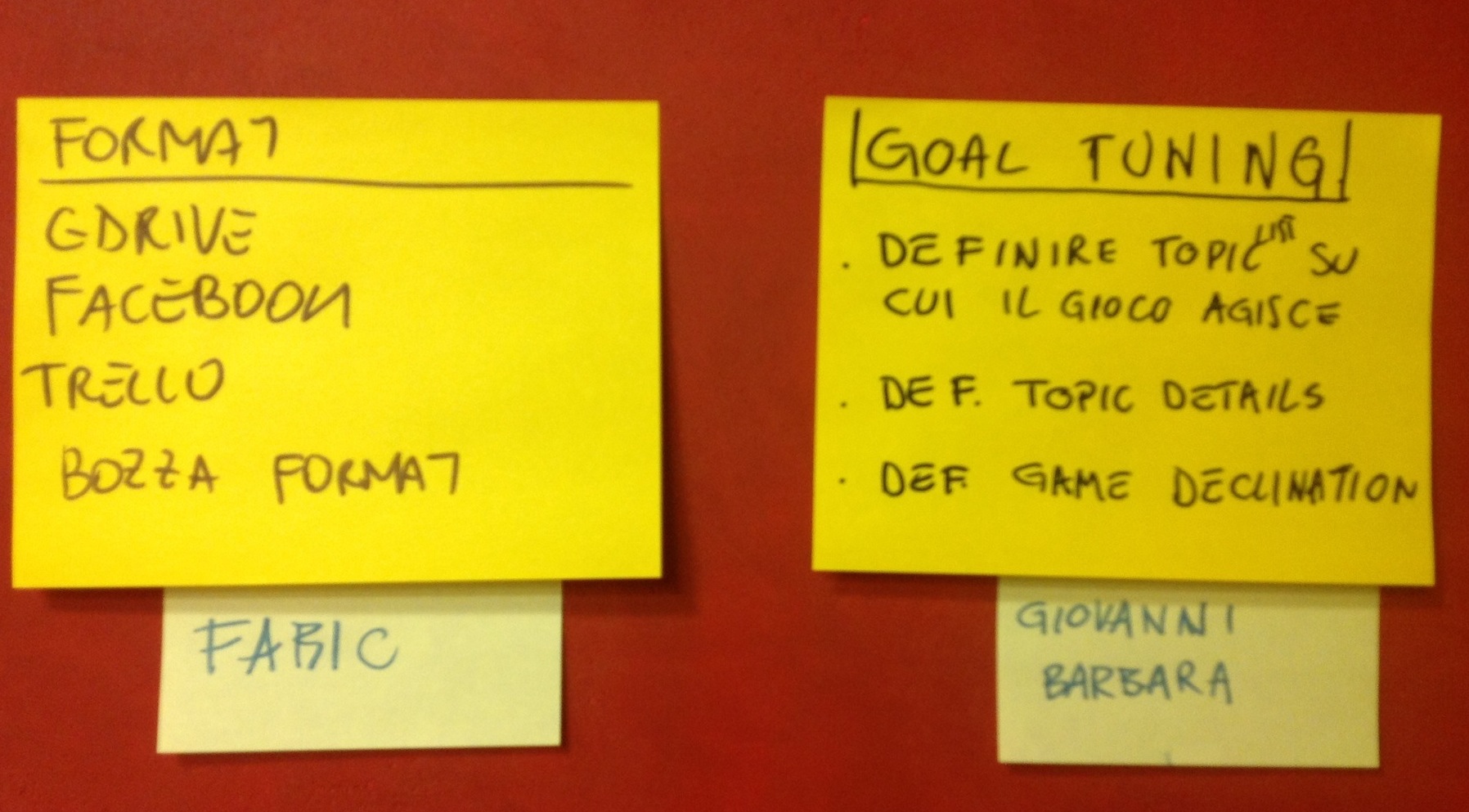 Figura 19 - Action list con action owners.