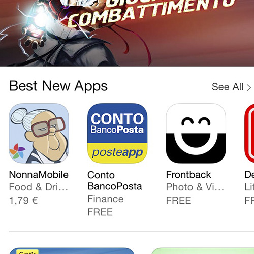 Figura 1 - Apple Store. Con così tante app a disposizione dell'acquirente, diventa fondamentale essere in evidenza per poter essere comprati!.