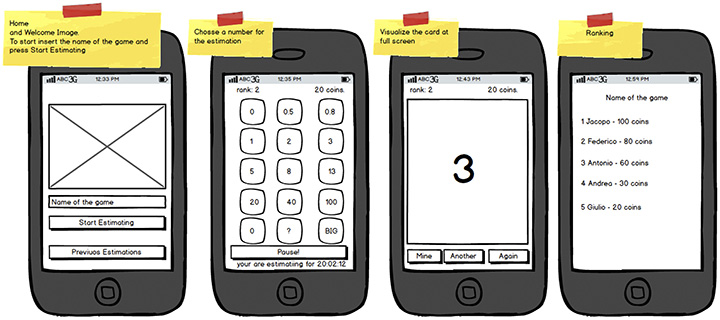 Figura 9 - Esempio di storyboard realizzata grazie a Balsamiq.