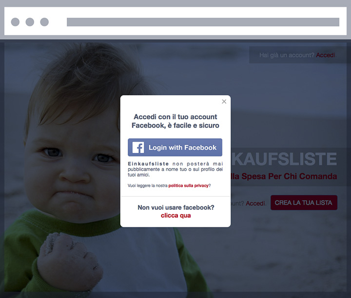 Figura 7 - La pagina di login.