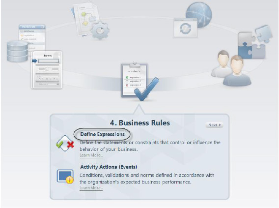 Vista Process Wizard: Define Expression.