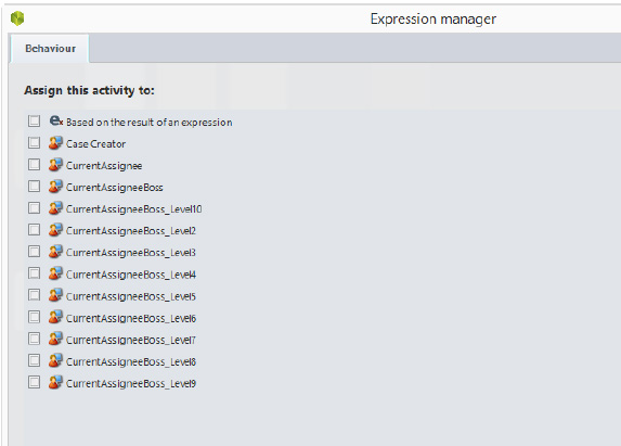 Attività Approve Leave Request Expression Manager