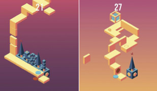 Figura 4 - “Skyward” è un arcade game che richiede concentrazione e coordinazione visuo-spaziale, associate al test su velocità e precisione.