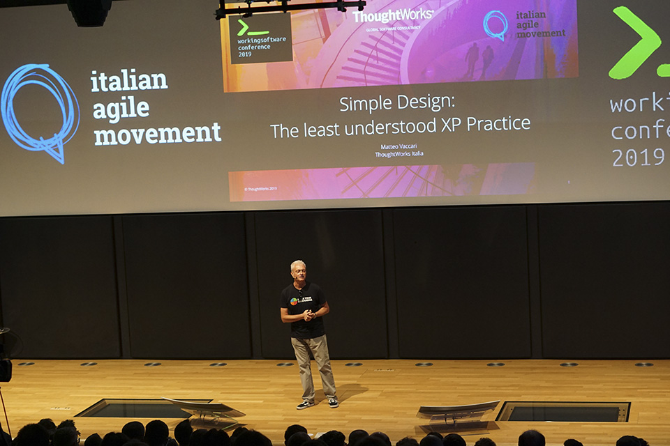 Il keynote iniziale, tenuto da Matteo Vaccari.