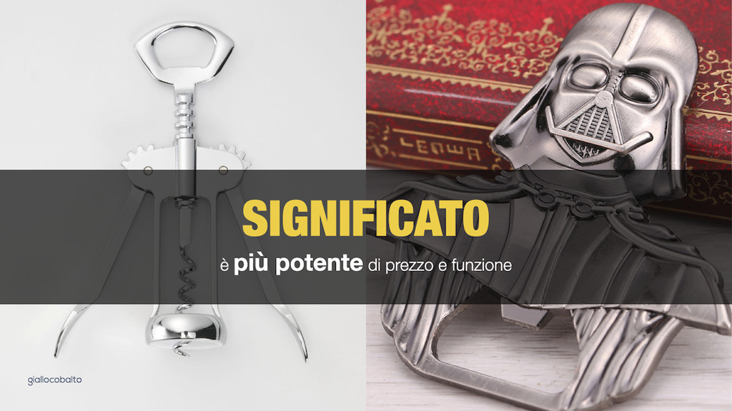 Figura 3 - Il valore assume anche un significato quando va a combaciare con elementi legati alla nostra storia e le nostre esperienze passate.