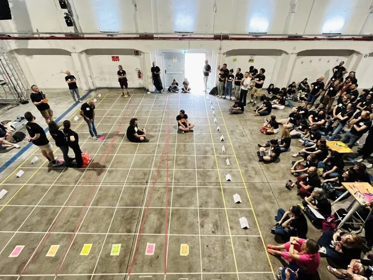 Figura 4 - Il consueto “tabellone” della unconference, il marketplace, quest’anno si è trasformato.