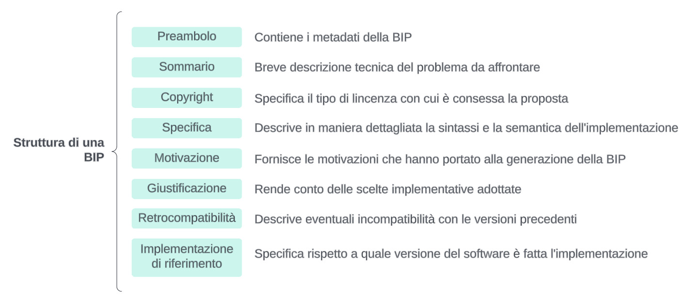 Figura 1 – Struttura di una BIP.
